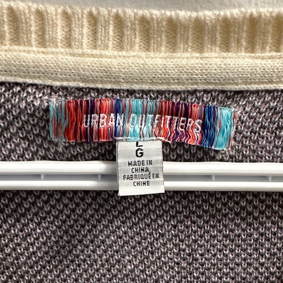 Urban Outfitters Gray & Lavender Knit Sweatervest - Picture 2 of 3